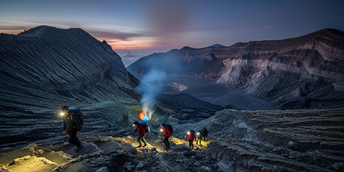 Ijen Crater and the Blue Fire Phenomenon