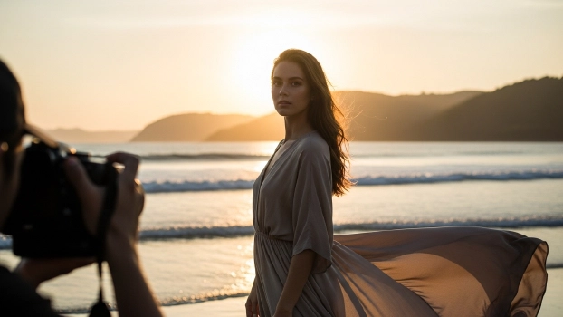 Sunset Portrait Photography in Lombok