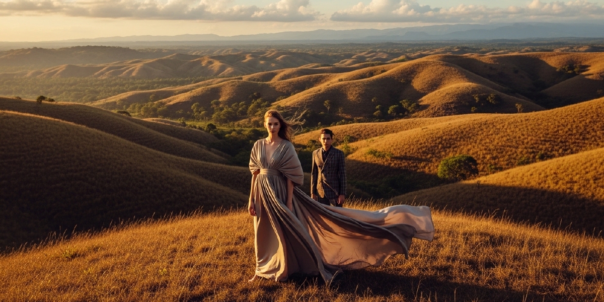 Outdoor Editorial Shoot at Sumba Savanna